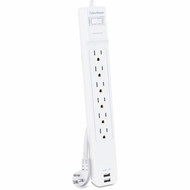 CyberPower Professional CSP606U42A Surge SuppressorProtector - 6 x NEMA 5-15R 2 x USB - 900 J - 125 V AC Input - 45 kA - 6 ft CSP606U42A