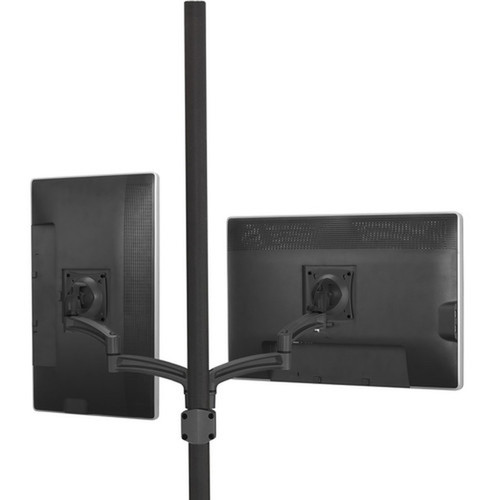 Chief KONTOUR K2P220B Pole Mount for Flat Panel Display - Black - Height Adjustable - 10" to 30" Screen Support - 22.68 kg Load - 75 x (K2P220B)