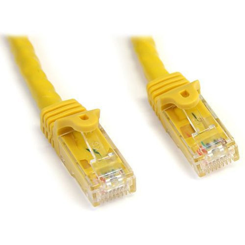 StarTech.com 15 ft Yellow Snagless Cat6 UTP Patch Cable - Category 6 - 15 ft - 1 x RJ-45 Male Network - 1 x RJ-45 Male Network - (N6PATCH15YL)