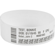 Zebra Wristband Polypropylene 1 x 11in Direct Thermal Zebra Z-Band Direct Green HC100 - 1 Width x 11 Length - 200Cartridge - - 6  10006995-3K