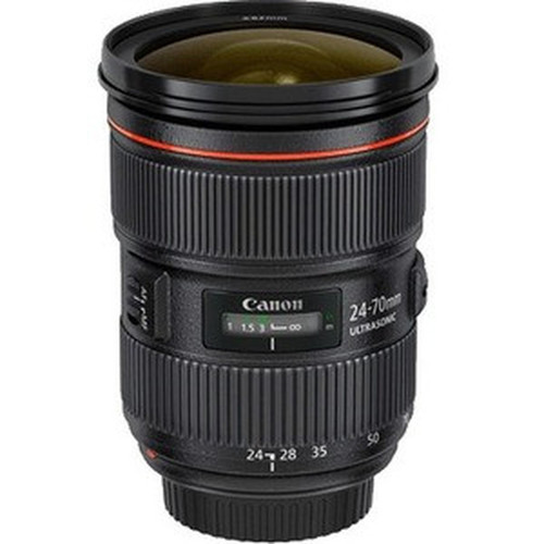 Hanwha Techwin SLA-C-E2470 - 24 mm to 70 mmf/2.8 - Varifocal Lens for Canon EF - Designed for Surveillance Camera - 2.9x Optical Zoom (SLA-C-E2470)