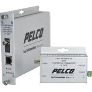 Pelco FMCI Series Ethernet Optical Fiber Media Converters - 1 x Network RJ-45 - 1 x ST Ports - DuplexST Port - Multi-mode - Fast - - FMCI-BF1MM1STM