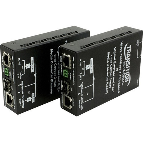Transition Networks Local Unit - 2 x Network (RJ-45) (EO2PSE4052-111)