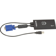 Black Box USB Laptop Console Crash Cart Adapter - 1 Local Users - WUXGA - 1920 x 1200 Maximum Video Resolution - 1 x USB x VGA - For KVT100A