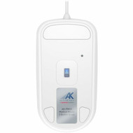 CHERRY AK-PMH3 Medical Mouse 3-Button Scroll - Blue LED - Cable - White - 1000 dpi - Scroll Button - Symmetrical AK-PMH3OB-US-W