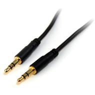StarTechcom_3_ft_Slim_35mm_Stereo_Audio_Cable_-_MM_-_Mini-phone_Male_Stereo_Audio_-_Mini-phone_Male_Stereo_Audio_-_3ft_-_Black_MU3MMS