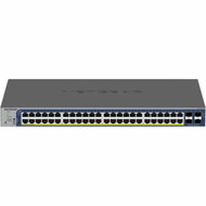 Netgear Gigabit PoE Smart Switches with 4 Dedicated 10G SFP Ports - 48 Ports - Manageable - Gigabit Ethernet 10 Gigabit Ethernet - GS752TXP-300NAS