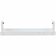StarTechcom Under Desk Cable Management Tray Length Adjustable Clamp-On Installation No Drilling Required White - Length cable to CALW-DESK-CABLE-TRAY
