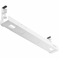 StarTechcom Under Desk Cable Management Tray Length Adjustable Clamp-On Installation No Drilling Required White - Length cable to CALW-DESK-CABLE-TRAY