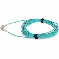 AddOn 1m LC Male to LC Male Straight Aqua OM4 Duplex Plenum Fiber Patch Cable - 33 ft Fiber Optic Network Cable for Transceiver ADD-LC-LC-1M5OM4P