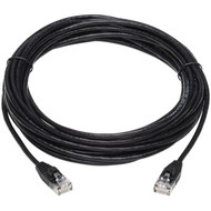 Tripp Lite by Eaton Cat6a 10G Snagless Molded Slim UTP Network Patch Cable MM Black 25 ft - 25 ft Category 6a Network Cable for N261-S25-BK