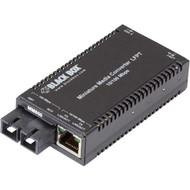 Black Box MultiPower Miniature TransceiverMedia Converter - 1 x Network RJ-45 - 1 x SC Ports - DuplexSC Port - Multi-mode - Fast - LHC041A-R4
