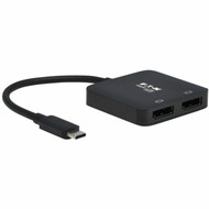 Tripp Lite by Eaton U444-2DP-MST4K6 USB-C Adapter Dual Display Black - 1 x Type C USB 31 Gen 2 Powered USB Male - 2 x DisplayPort U444-2DP-MST4K6
