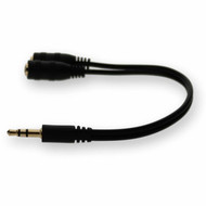 AddOn 35mm 18in Stereo Audio Headset Splitter Adapter - MFF - Mini-phone Audio Cable for Audio Device Headset - First End 1 x - HSMFF