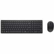 Dell KM555 Keyboard  Mouse - USB Type A Plunger Wireless BluetoothRF 51 240 GHz Keyboard - French Canada - Black - USB Type A - KM555-BLK-FRC