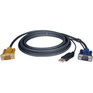 Tripp Lite KVM Cable - HD-15 Male Type A Male USB - HD-15 Male - 579m P776-019