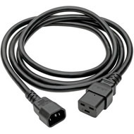 Tripp Lite 6ft Power Cord Cable C19 to C16 Heavy Duty 15A 14AWG 6 - 250 V AC  15 A - Black - 6 ft Cord Length - IEC 60320 C19  IEC P047-006