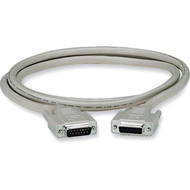 Black Box DB15 Thumbscrew Cable - MaleFemale 50-ft 152-m - 50 ft DB-15 Data Transfer Cable - First End 1 x 15-pin DB-15 Serial EGM16T-0050-MF