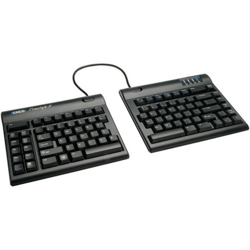 Kinesis Freestyle2 Keyboard for PC - Cable Connectivity - USB Interface - English, French - PC - Black (KB800PB-US-20)