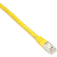 Black Box CAT6 250-MHz Stranded Patch Cable Slim Molded Boot - SFTP CM PVC Yellow 25FT - 25 ft Category 6 Network Cable for Device EVNSL0272YL-0025