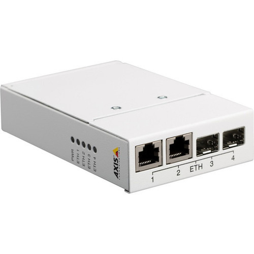 AXIS T8604 Media Converter Switch - 2 x Network (RJ-45) - 10/100Base-TX - 2 x Expansion Slots - 2 x SFP Slots - Rail-mountable (5027-041)