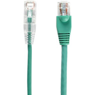 Black Box Slim-Net Cat6 UTP Patch Network Cable - 7 ft Category 6 Network Cable for Patch Panel Wallplate Network Device - First 1 C6PC28-GN-07
