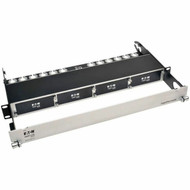 Tripp Lite High Density Copper Fiber Enclosure Panel 4-Cassette Capacity 1U - 4 - 4 Ports - 4 x RJ-11 - 1U High - Black - 19 Wide - N484-01U