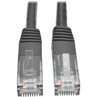 Tripp Lite by Eaton Cat6 Gigabit Molded Patch Cable RJ45 MM Black 25 ft - 25 ft Category 6 Network Cable for Network Device - 1 N200-025-BK