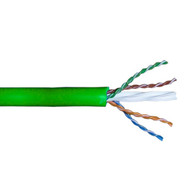 1000ft 4 Pair CAT6A 10Gig Solid Shielded FT4CMR Bulk Cable - FTP - Blue