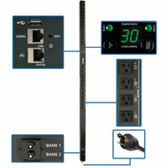 Tripp Lite by Eaton PDUMV30NETLX 29kW Single-Phase Switched PDU - Switched - NEMA L5-30P - 24 x NEMA 5-1520R - 120 V AC - Network - PDUMV30NETLX