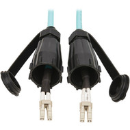 Tripp Lite by Eaton N820-02M-IND 10Gb Duplex Multimode 50125 OM3 Fiber Patch Cable Aqua 2 m - 66 ft 2 m Fiber Optic Network for N820-02M-IND