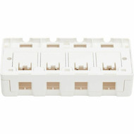Tripp Lite by Eaton Surface-Mount Box for Keystone Jacks - 4 Ports White - 4 x Total Number of Sockets - Surface Mount - White - N082-004-WH
