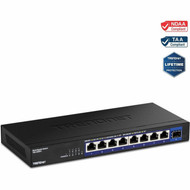 TRENDnet 9-Port 25G Unmanaged Switch with 10G SFP Port - 8 Ports - 25 Gigabit Ethernet 10 Gigabit Ethernet - 25GBase-T 10GBase-X TEG-S5091