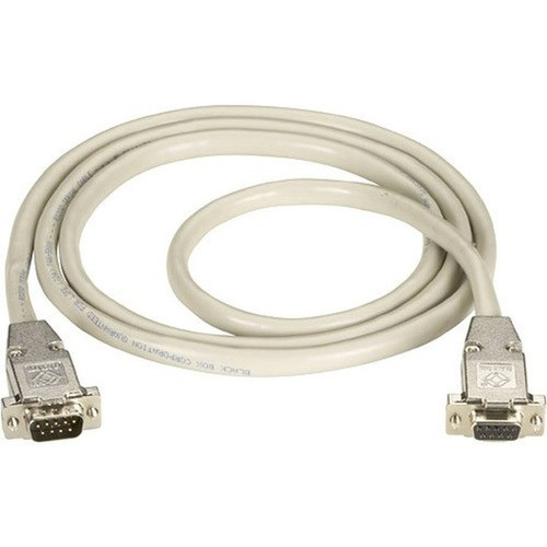 Black Box Serial Extension Cable (with EMI/RFI Hoods) - 100 ft Serial Data Transfer Cable - First End: 1 x 9-pin DB-9 RS-232 Serial - (EDN12H-0100-MF)