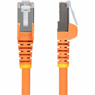 StarTechcom 10ft Orange CAT6a Ethernet Cable Snagless RJ45 10G 100W PoE SFTP LSZH 27AWG Bare Copper 500MHz Shielded Network NLOR-10F-CAT6A-PATCH