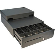 apg POS-Integrator System Cash Drawer - 5 Bill - 5 Coin - USB - Black - 740 18796 mm Height x 16 40640 mm Width x 1950 mm INT554B-BL
