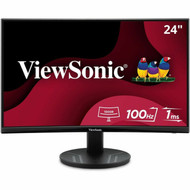 ViewSonic VA2416C 24 Class Full HD Curved Screen LED Monitor - 169 - Black - 236 Viewable - Vertical Alignment VA - LED - 1920 x VA2416C