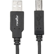 Rocstor 6 ft USB 20 Type-A to Type-B Cable - MM - 6 ft 183 m USB Data Transfer Cable for Scanner Printer Hard Drive - First 1 x Y10C116-B1