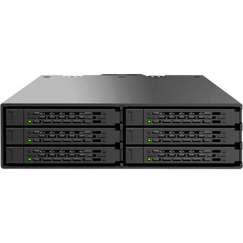 Icy Dock MB996SP-6SB 6 in 1 SATA Hot Swap Backplane RAID Cage - 6 x HDD Supported - 6 x SSD Supported - RAID Supported - 0, 1, 5, JBOD (MB996SP-6SB)