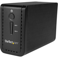 StarTechcom 2-Bay 35 HDD Enclosure with RAID - USB 31 - SATA 6Gbps - Dual 35 HDDSSDSSHD External Drive Enclosure - USB-C and S352BU313R