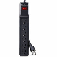 CyberPower_CSB604_Essential_6-Outlets_Surge_Suppressor_with_900_Joules_and_4FT_Cord_-_Plain_Brown_Boxes_-_6_x_NEMA_5-15R_-_900_J_-_125_CSB604
