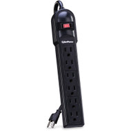 CyberPower_CSB606_Essential_6-Outlets_Surge_Suppressor_with_900_Joules_and_6FT_Cord_-_6_x_NEMA_5-15R_-_900_J_-_125_V_AC_Input_CSB606
