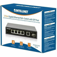 Intellinet 5-Port Gigabit Ethernet PoE Switch with SFP Port - 5 Ports - Gigabit Ethernet - 101001000Base-T 100Base-TX - 2 Layer - 561822