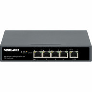 Intellinet PoE-Powered 5-Port Gigabit Switch With PoE Passthrough - 5 Ports - Gigabit Ethernet - 101001000Base-T - 2 Layer Supported 561808