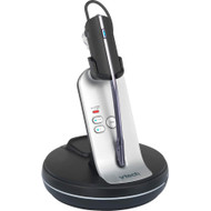 VTech VH6210 Headset - Mono - Wireless - DECT - 500 ft - Behind-the-neck, Over-the-head - Monaural - Supra-aural - Black/Silver (Fleet Network)