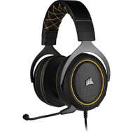 Corsair HS60 PRO SURROUND Gaming Headset - Yellow - Stereo - Mini-phone (3.5mm) - Wired - 32 Ohm - 20 Hz to 20 kHz - Over-the-head - - (Fleet Network)