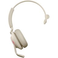 Jabra Evolve2 65 Headset - Mono - USB Type C - Wireless - Bluetooth - Over-the-head - Monaural - Supra-aural - Beige (Fleet Network)