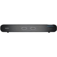 Belkin Universal 2nd Gen Secure KVM Switch, 2-Port Dual Head w/CAC - 2 Computer(s) - 1 Local User(s) - 3840 x 2160 - 2 x PS/2 Port - 7 (Fleet Network)
