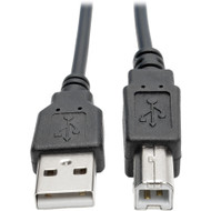 Tripp Lite series USB 2.0 Hi-Speed A/B Coiled Cable (M/M), 10 ft - 10 ft (3.05 m) USB Data Transfer Cable for Scanner, Notebook, - 1 x (Fleet Network)