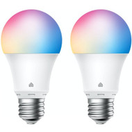 Kasa Smart WiFi Light Bulb, Multicolor - 9 W - 120 V AC - 800 lm - A19 Size - Multicolor Light Color - E26 Base - 2500°K Color - - (Fleet Network)